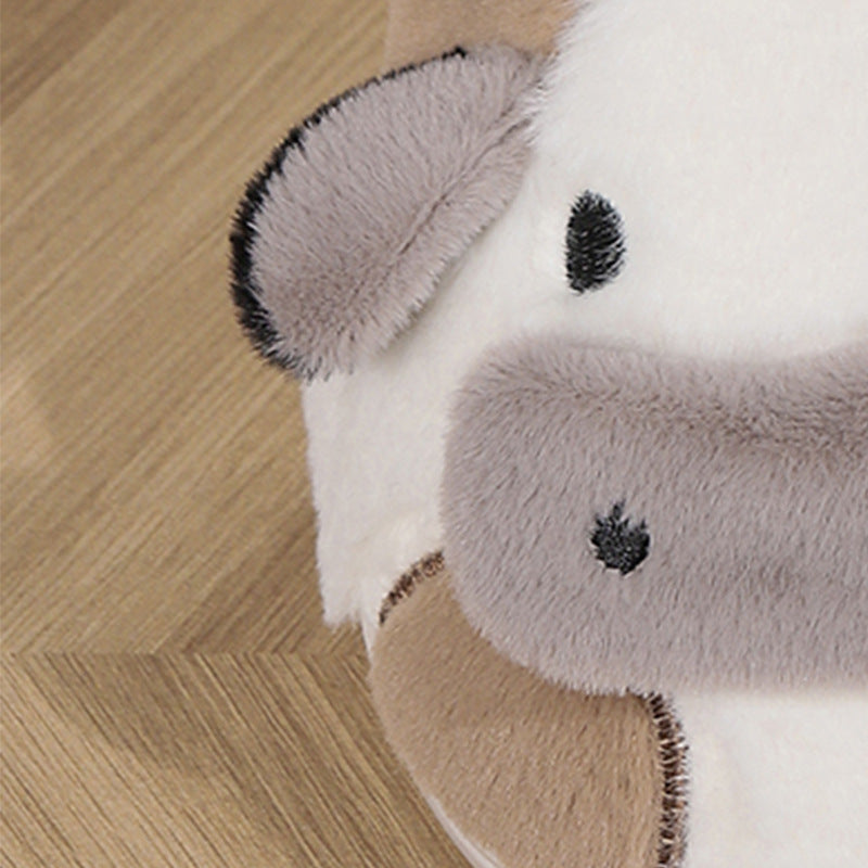 Cow Open Linen Slippers Winter Girls Can Wear At Home