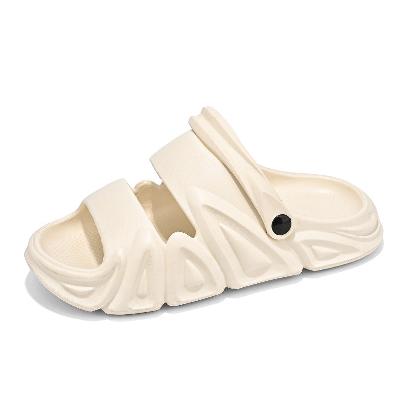 Summer Couple Home Sandals Rubber and Plastic High