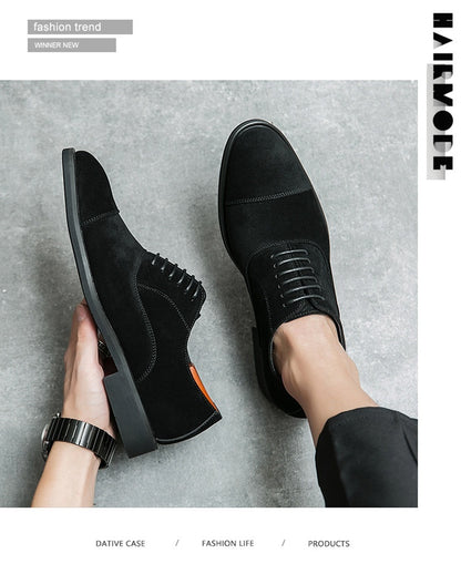 Frosted Business Casual Leather Shoes