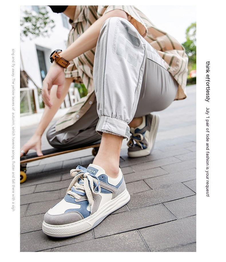 Spring Men's Casual Fashion Platform Canvas Shoes