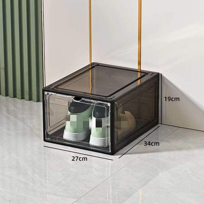 Extra Thick Transparent Plastic Magnetic Dustproof Shoe Box